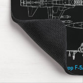 Northrop F5A Freedom Fighter Mouse Pad Mousepad (Ecke)
