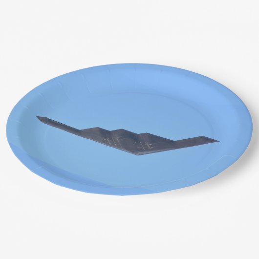 Northrop Grumman B-2 Geist Pappteller (Schrägansicht)