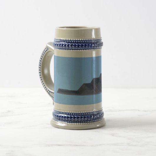 Northrop Grumman B-2 Spirit Beer Stein Bierglas (Vorderseite Links)