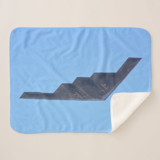 Northrop Grumman B-2 Spirit Sherpa Blanket Sherpadecke (Vorderseite (Horizontal))