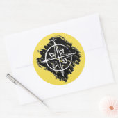 Northshield Runder Aufkleber (Umschlag)