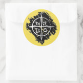 Northshield Runder Aufkleber (Tasche)