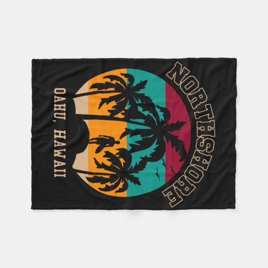 Northshore Oahu Hawaii1 Fleecedecke (Vorderseite (Horizontal))