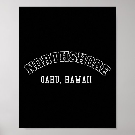 Northshore Oahu Hawaii Poster (Vorne)