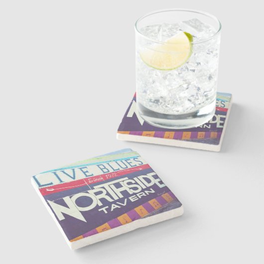 Northside Steinuntersetzer (Seitenansicht)