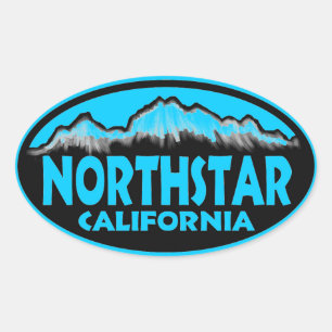 Northstar California Blue Oval Aufkleber