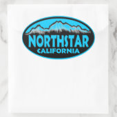 Northstar California Ovaler Aufkleber (Tasche)
