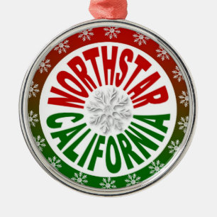 Northstar California Rot-Grün-Schneeflocke Ornament Aus Metall