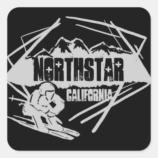 Northstar California Schwarzes Logo Aufkleber (Vorderseite)