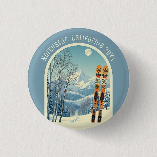 Northstar California Skigebiet Souvenir Button (Vorderseite)