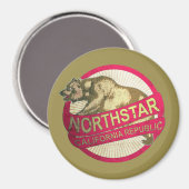 Northstar California, Vintager Bärenmagnet Magnet (Vorderseite/Rückseite)