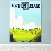 Northumberland Einlaufplakat Leinwanddruck (Insitu (Holzboden))