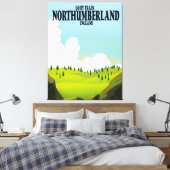 Northumberland Einlaufplakat Leinwanddruck (Insitu (Schlafzimmer))