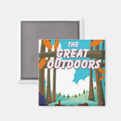 Northumberland Einlaufplakat Magnet (Vorderseite/Rückseite)