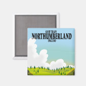 Northumberland Einlaufplakat Magnet (Vorderseite/Rückseite)
