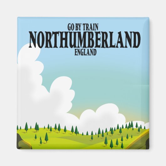 Northumberland Einlaufplakat Magnet (Vorne)