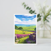 Northumberland England Reisen Vintage Abbildung Postkarte (Stehend Vorderseite)