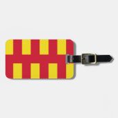 Northumberland-Gepäckanhänger mit Lederband Gepäckanhänger (Vorderseite horizontal)