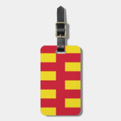 Northumberland-Gepäckanhänger mit Lederband Gepäckanhänger (Vorderseite vertikal)