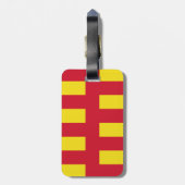 Northumberland-Gepäckanhänger mit Lederband Gepäckanhänger (Rückseite vertikal)
