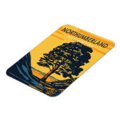 Northumberland Nationalpark England Vintag Magnet (Linke Seite)