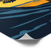 Northumberland Nationalpark England Vintag Poster (Ecke)