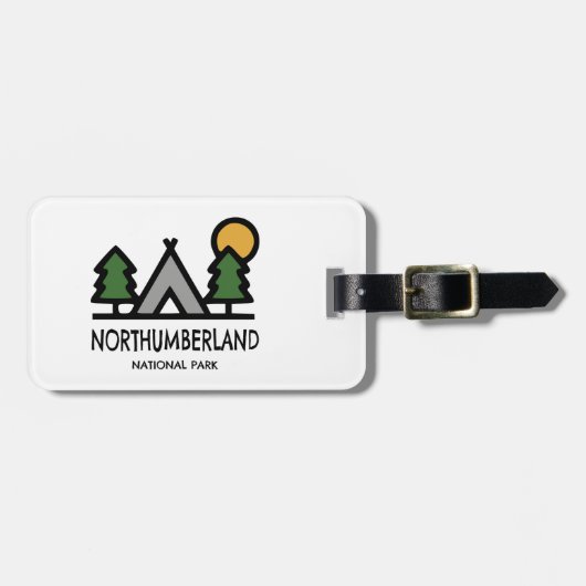 Northumberland Nationalpark Gepäckanhänger (Vorderseite horizontal)