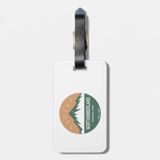 Northumberland Nationalpark Gepäckanhänger (Rückseite vertikal)