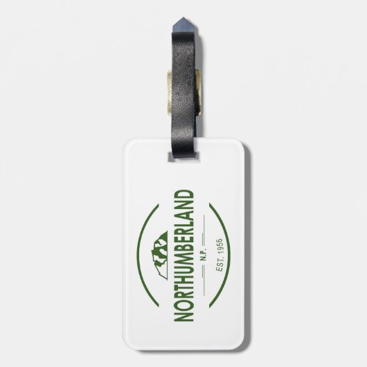 Northumberland Nationalpark Gepäckanhänger (Rückseite vertikal)