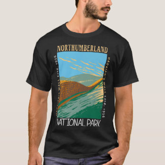 Northumberland Nationalpark Hadrians Wall Distres T-Shirt