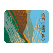 Northumberland Nationalpark Hadrians Wall England Magnet (Horizontal)
