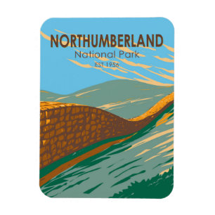 Northumberland Nationalpark Hadrians Wall England Magnet