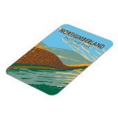 Northumberland Nationalpark Hadrians Wall England Magnet (Linke Seite)