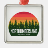 Northumberland Nationalpark Ornament Aus Metall (Vorne)
