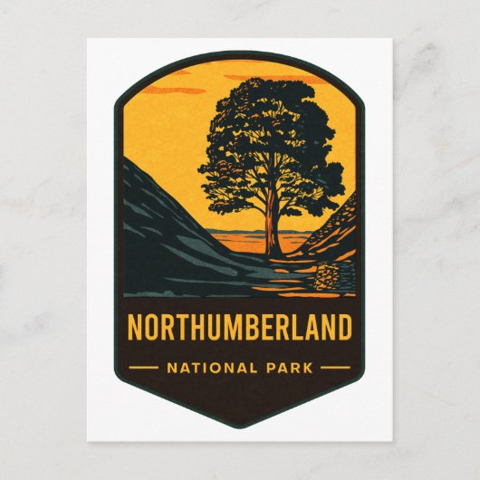 Northumberland Nationalpark Postkarte (Vorderseite)