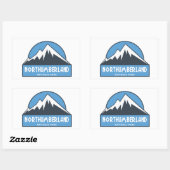 Northumberland Nationalpark Rechteckiger Aufkleber (Blatt)