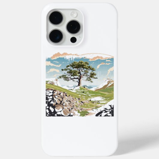 Northumberland Nationalpark Sycamore Gap Tree Case-Mate iPhone Hülle (Rückseite)