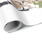 Northumberland Nationalpark Sycamore Gap Tree Geschenkpapier (Rolleneckpunkt)