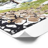 Northumberland Nationalpark Sycamore Gap Tree Poster (Ecke)