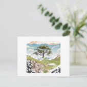 Northumberland Nationalpark Sycamore Gap Tree Postkarte (Stehend Vorderseite)