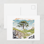 Northumberland Nationalpark Sycamore Gap Tree Postkarte (Vorne/Hinten)