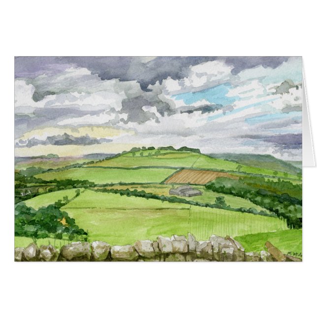 Northumberland Wasserfarbenlandschaft (Vorderseite (Horizontal))