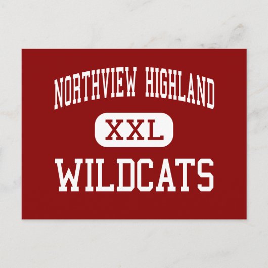 Northview Highland - Wildcats - Große Rapids Postkarte (Vorderseite)
