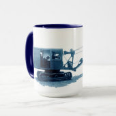 Northwest Crane Construction Shovel Circa 1914 #2 Tasse (Vorderseite Links)