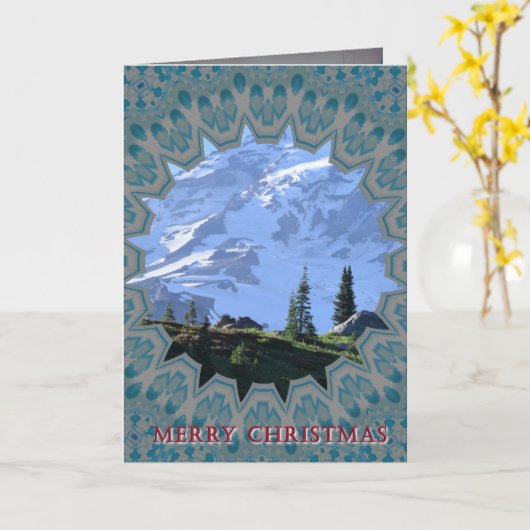 northwest holiday, mount rainier  karte (Gelbe Blume)