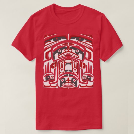 Northwest Native American Box PanelTShirt T-Shirt (Design vorne)