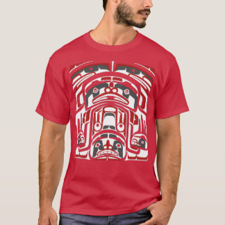 Northwest Native American Box PanelTShirt T-Shirt