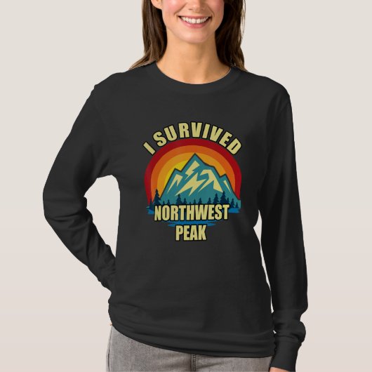 Northwest Peak Hiking Mountian Climbing T-Shirt (Vorderseite)