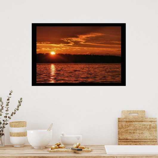 Northwest Sunset Poster (Küche)