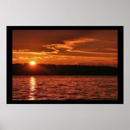 Northwest Sunset Poster (Vorne)